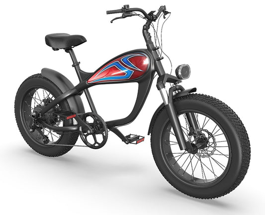 Tru Blu Tribal Mini Cruiser Rumblefish eBike