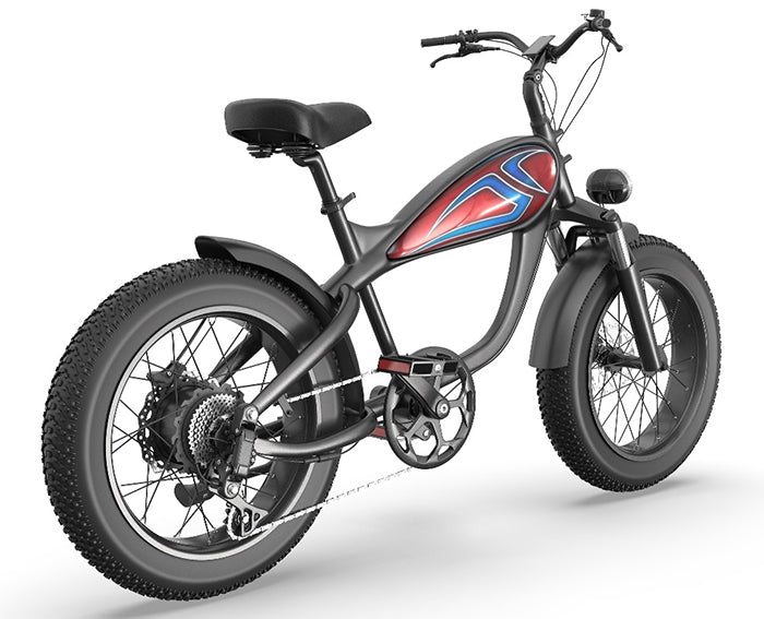 Tru Blu Tribal Mini Cruiser Rumblefish eBike