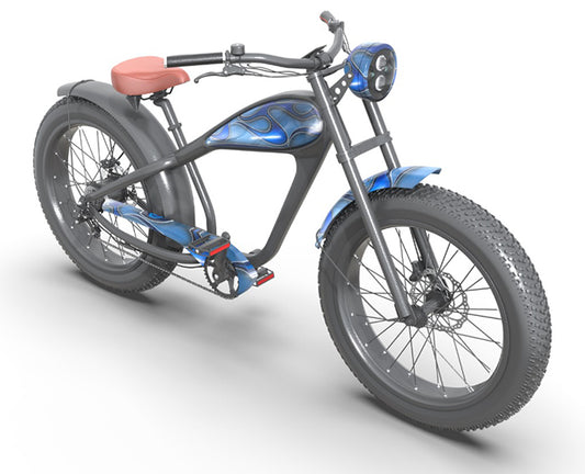 Hot Blu Flame Cruiser Rumblefish eBike